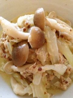 セロリとツナのマスタードクリーム煮-レシピのメイン写真