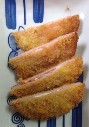 サーモンとチーズのハムカツ-レシピのメイン写真