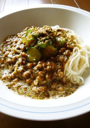 岩のり納豆のピリ辛うどん(o^∀^o)-レシピのメイン写真