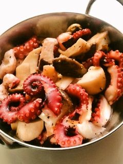 ☺簡単おつまみ♪たことエリンギの炒め物☺-レシピのメイン写真