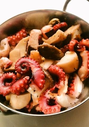 ☺簡単おつまみ♪たことエリンギの炒め物☺-レシピのメイン写真