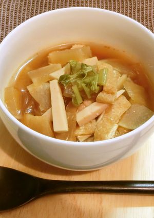 大根と魚肉ソーセージの味噌煮込み-レシピのメイン写真