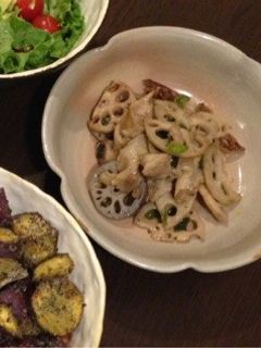 レンコンと豚バラをさっと炒めてみた。-レシピのメイン写真