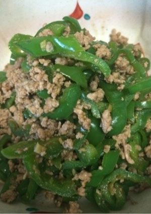 ピーマンと豚ひき肉の炒め煮-レシピのメイン写真