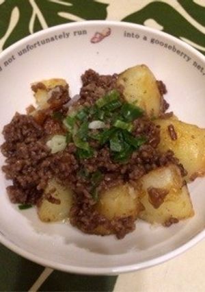 簡単おいしい揚げじゃがいものそぼろ煮♡-レシピのメイン写真