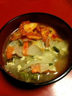 餃子のタネde野菜たっぷりスープ-レシピのメイン写真