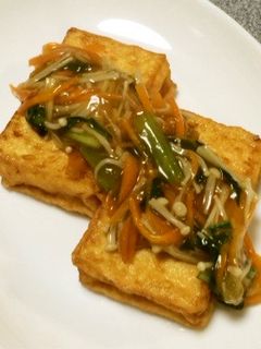 ☆簡単節約☆あんかけ厚揚げ☆-レシピのメイン写真