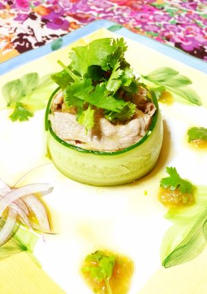 夏にさっぱり！オレンジ香る豚しゃぶサラダ-レシピのメイン写真