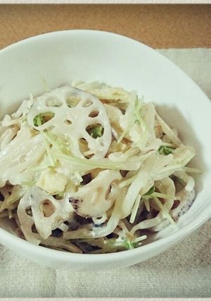 シャキシャキ＊蓮根もやしサラダ-レシピのメイン写真
