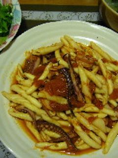 いかとえびのトマトソースパスタ-レシピのメイン写真