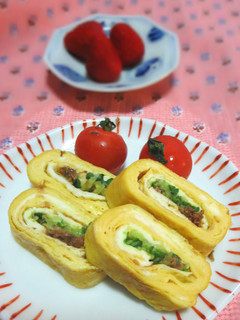 かいわれおかか入り卵焼き-レシピのメイン写真