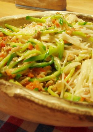 肉みそそうめんサラダ-レシピのメイン写真