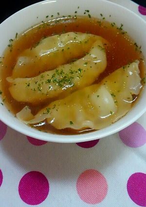 醤油ベースのスープ餃子-レシピのメイン写真
