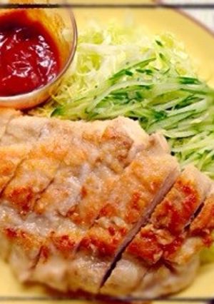 辛旨！鶏胸肉のジンジャーチャップ醤ソース-レシピのメイン写真