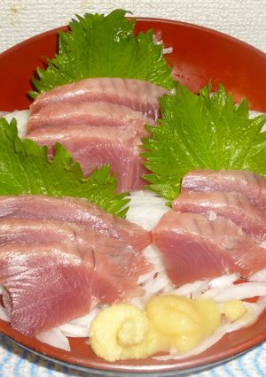 パパのカツオの刺身②-レシピのメイン写真