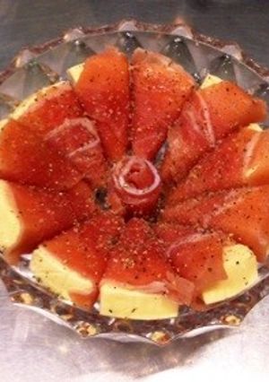 栄養おやつ直ぐ完成簡単好物生ハムチーズ-レシピのメイン写真