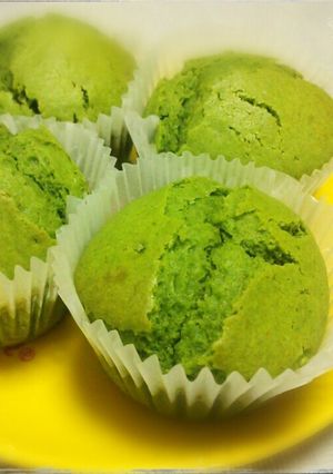 しっとりﾌﾜﾌﾜ♡抹茶ﾏﾌｨﾝ-レシピのメイン写真
