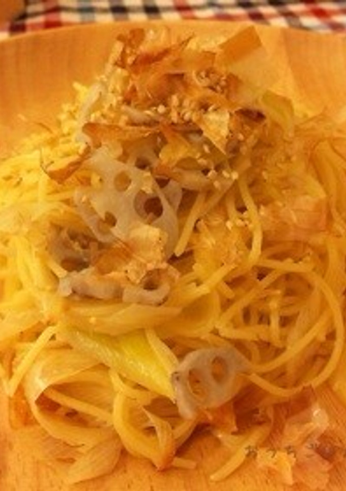柚子香る＊長ネギと蓮根のパスタ-レシピのメイン写真