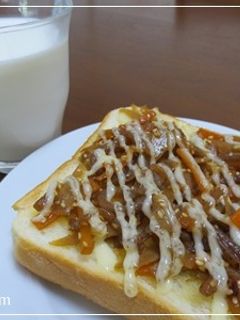 きんぴらトースト-レシピのメイン写真
