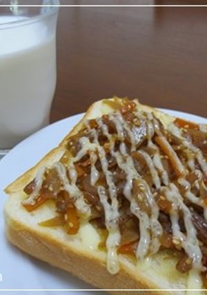 きんぴらトースト-レシピのメイン写真