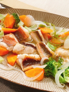 白身魚とたっぷり野菜の甘酢漬け-レシピのメイン写真