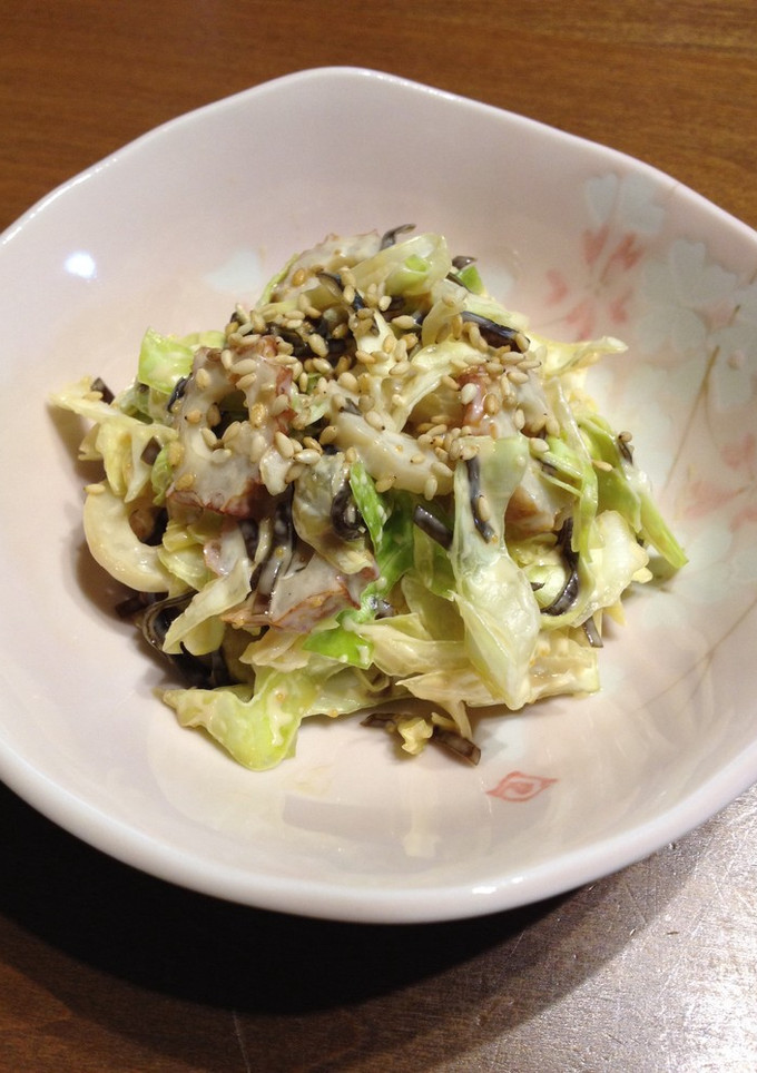 《簡単♪小鉢》キャベツの佃煮昆布マヨ和え-レシピのメイン写真