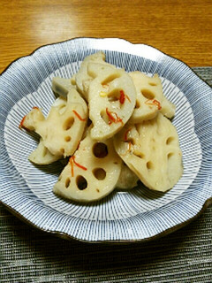 蓮根のピリ辛さっぱり漬♪-レシピのメイン写真