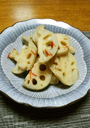 蓮根のピリ辛さっぱり漬♪-レシピのメイン写真