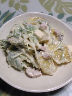 さつまいもと水菜のサラダ-レシピのメイン写真
