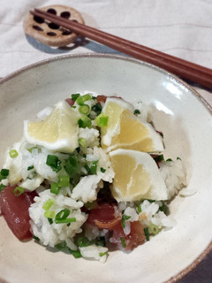 日向夏とマグロの手ごね寿司-レシピのメイン写真