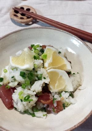 日向夏とマグロの手ごね寿司-レシピのメイン写真