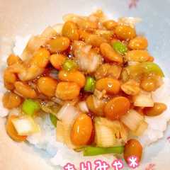 รูปของ ねぎがたっぷり！ねぎ納豆