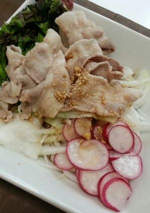 新玉とラディッシュのレタしゃぶサラダ-レシピのメイン写真
