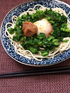 菜の花のサラダ風そうめん-レシピのメイン写真