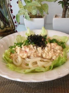 冷凍うどん+豆腐で簡単節約おひる-レシピのメイン写真