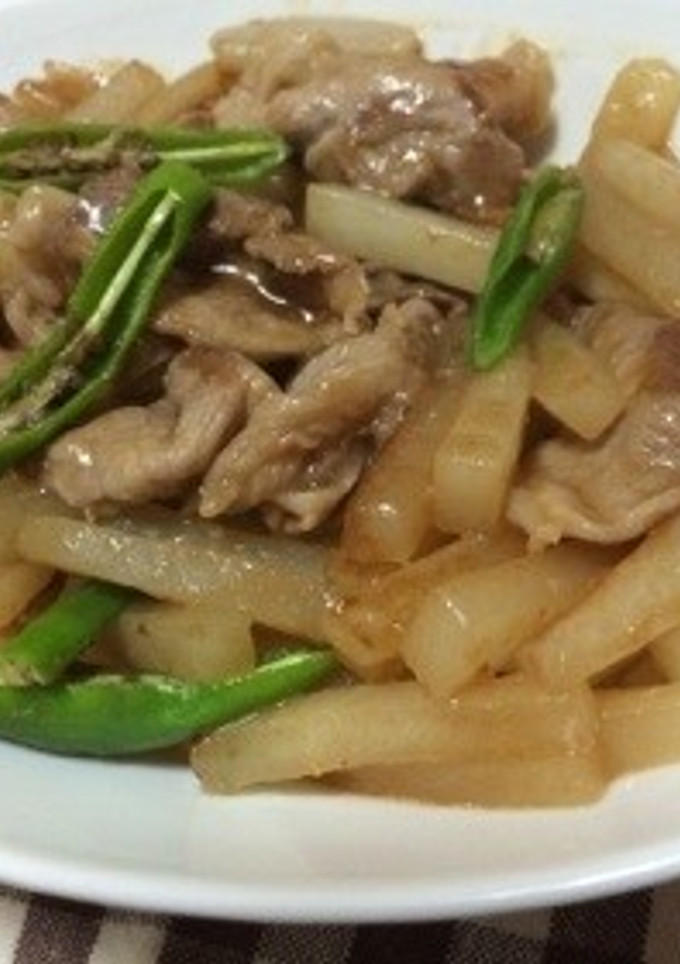 豚肉と大根のオイスターソース炒め-レシピのメイン写真