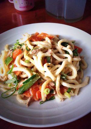 味噌マヨ焼きうどん-レシピのメイン写真