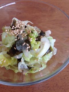 *レタスと海苔のごまごまサラダ*-レシピのメイン写真