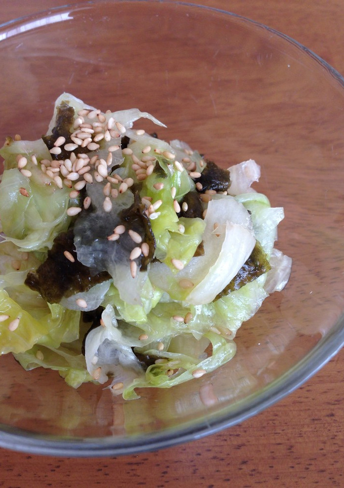 ＊レタスと海苔のごまごまサラダ＊-レシピのメイン写真