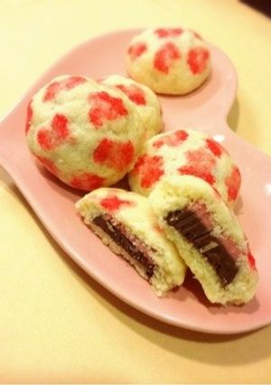バレンタインヒョウ柄スノーボールクッキー-レシピのメイン写真