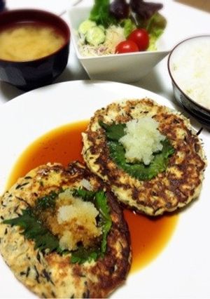 ヘルシーおろしそ豆腐バーグ-レシピのメイン写真