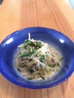 モヤシと水菜のナムル-レシピのメイン写真