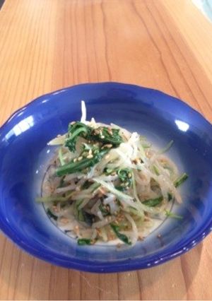 モヤシと水菜のナムル-レシピのメイン写真