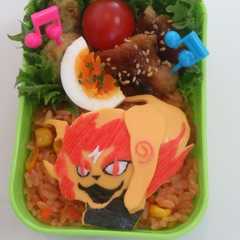 キャラ弁 妖怪ウォッチ～ﾒﾗﾒﾗｲｵﾝ-レシピのメイン写真