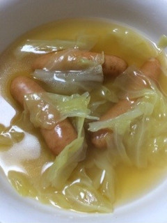 包丁まな板いらず!超簡単キャベツのスープ-レシピのメイン写真
