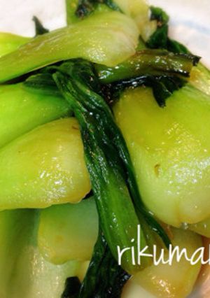 超簡単！青梗菜のシンプル炒め♡お弁当にも-レシピのメイン写真