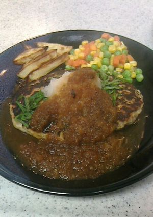 ハンバーグステーキ(ヘルシー)-レシピのメイン写真
