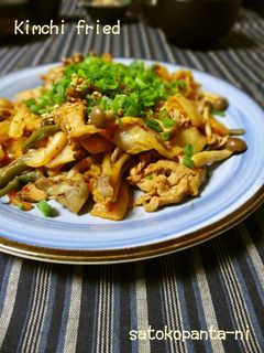 ご飯がすすむ♪簡単☆豚キムチ炒め☆-レシピのメイン写真