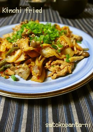 ご飯がすすむ♪簡単☆豚キムチ炒め☆-レシピのメイン写真