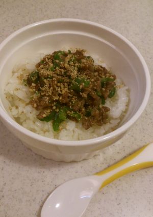 離乳食完了期～＊牛肉ピーマンのモリモリ丼-レシピのメイン写真